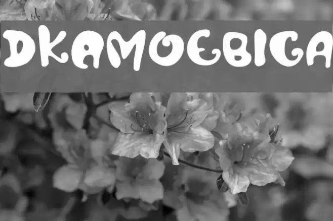 DKAmoebica Font examples