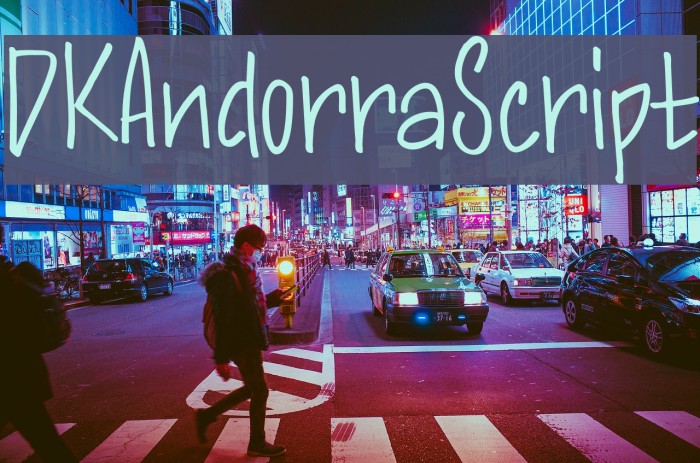 DKAndorraScript Font examples