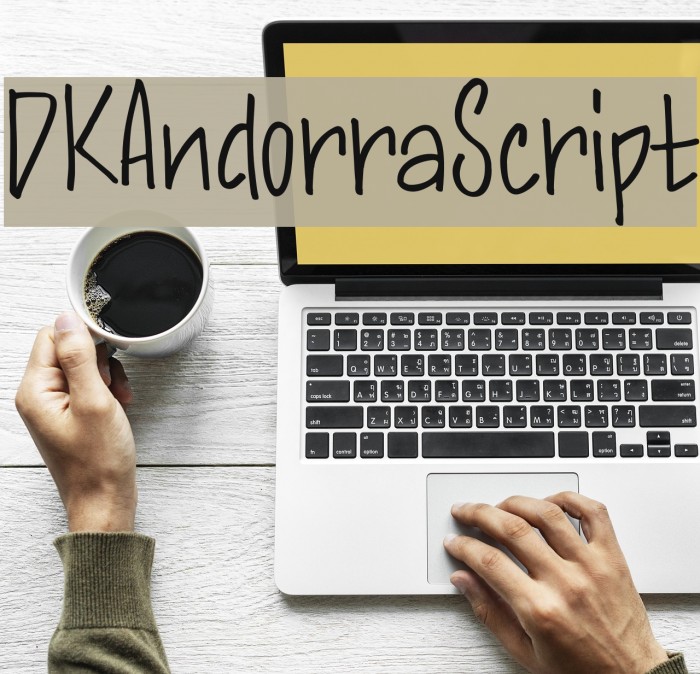 DKAndorraScript Font examples