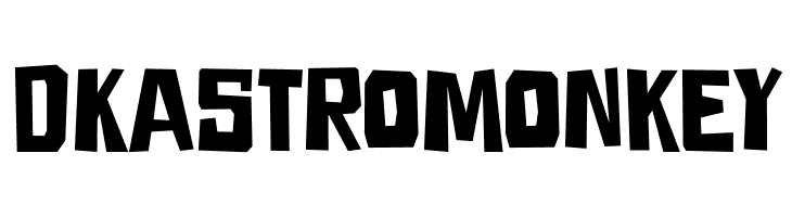 DKAstromonkey  Frei Schriftart Herunterladen