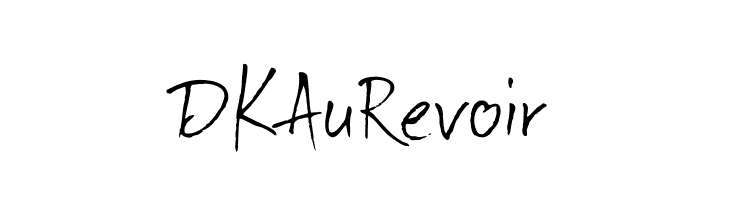DKAuRevoir  font caratteri gratis