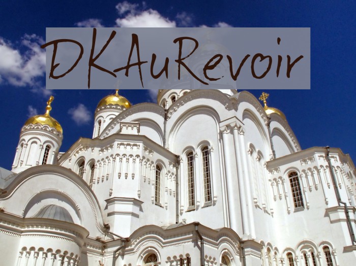 DKAuRevoir Font examples