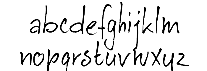 DKAuRevoir Font LOWERCASE