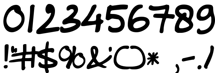 DKBabysitter Font OTHER CHARS