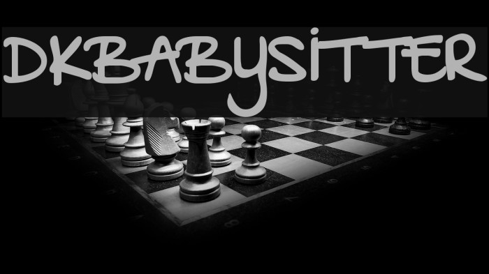 DKBabysitter Font examples