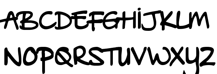 DKBabysitter Font LOWERCASE