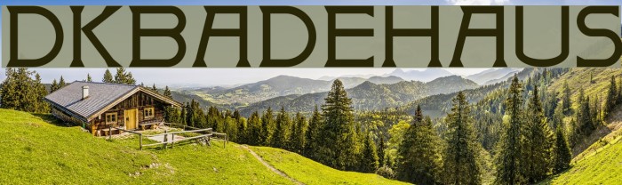 DKBadehaus Font examples