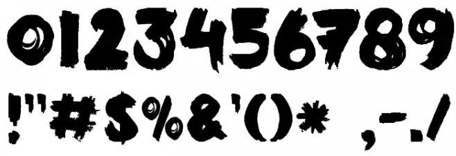 DKBlackMark-Heavy Font OTHER CHARS