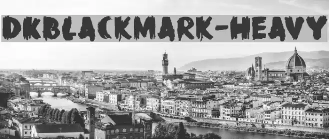 DKBlackMark-Heavy Font examples