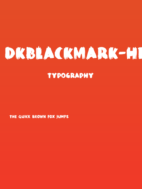 DKBlackMark-Heavy Poster