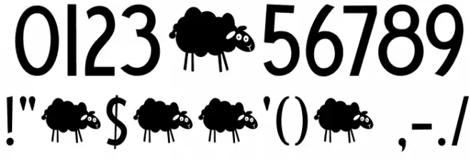 DKBlueSheep Font OTHER CHARS