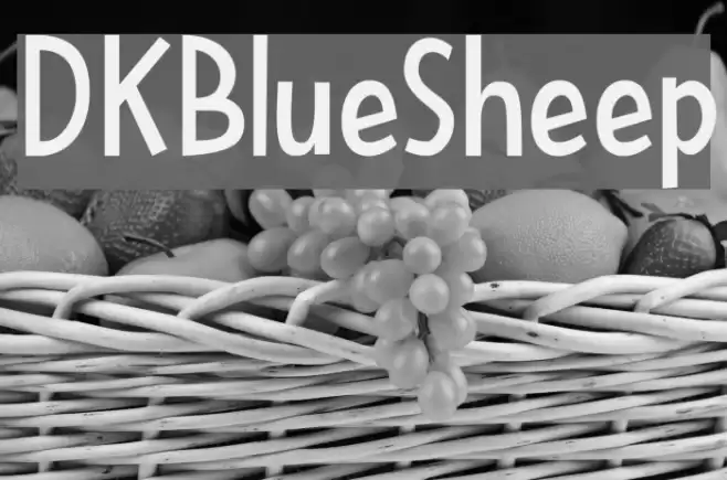 DKBlueSheep Font examples
