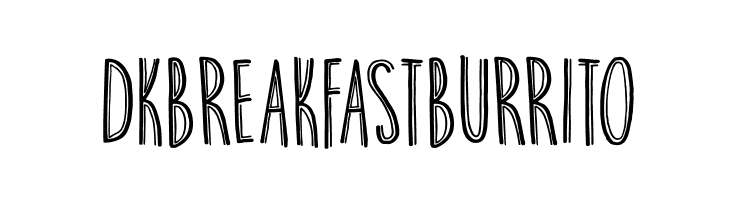 DKBreakfastBurrito  フリーフォントのダウンロード