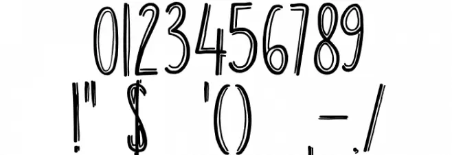 DKBreakfastBurrito Font OTHER CHARS