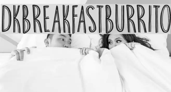 DKBreakfastBurrito Font examples