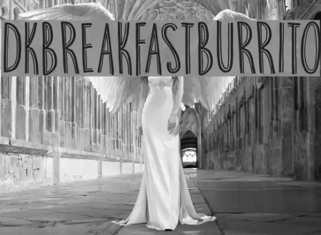 DKBreakfastBurrito Font examples