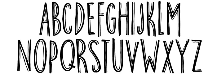 DKBreakfastBurrito Font LOWERCASE