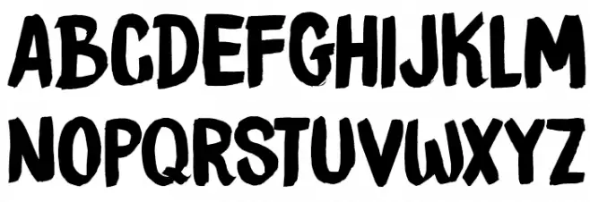 DKBrushCrush Шрифта ВЕРХНИЙ