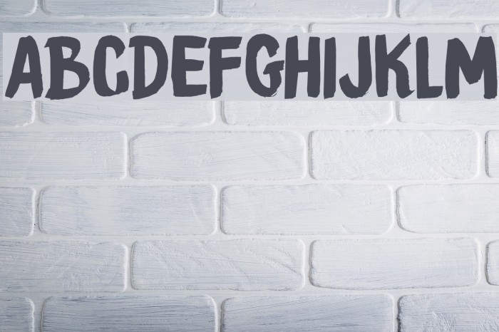 DKBrushCrush Font examples