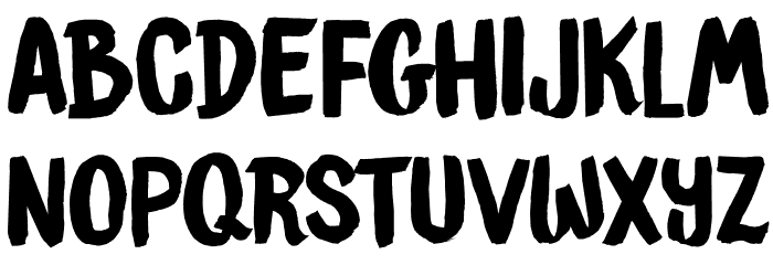 DKBrushCrush Font LOWERCASE