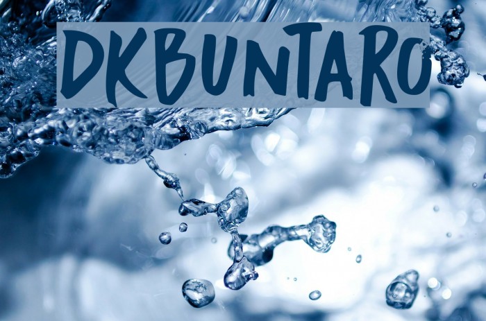 DKBuntaro Font examples