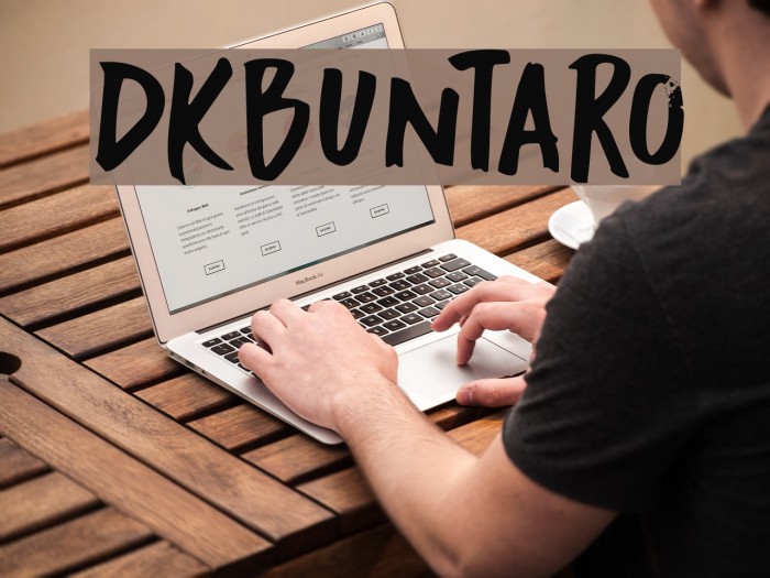 DKBuntaro Font examples