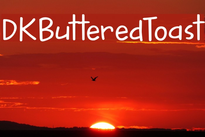 DKButteredToast Font examples