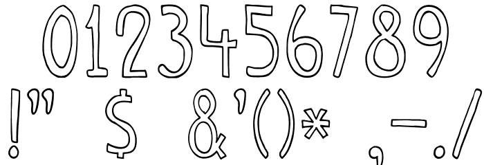 DKCannedWhale Font OTHER CHARS