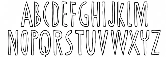 DKCannedWhale Font Litere mari