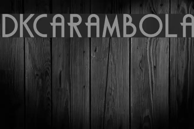 DKCarambola Font examples