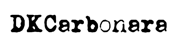 DKCarbonara  Frei Schriftart Herunterladen