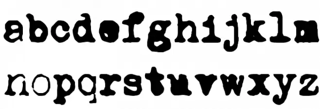 DKCarbonara Caratteri MINUSCOLO