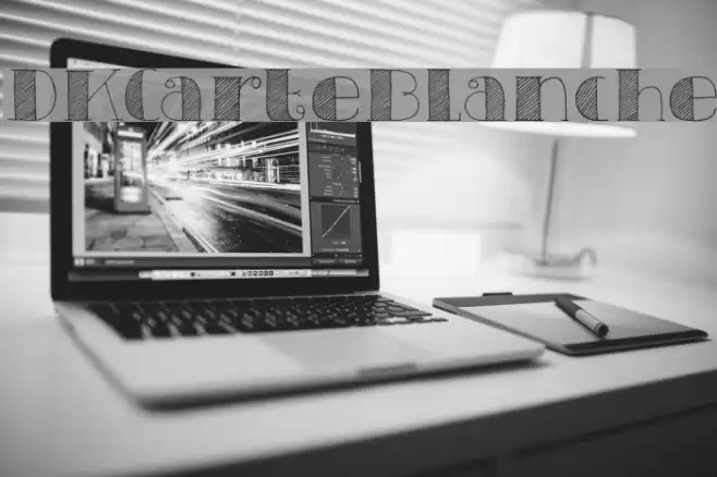 DKCarteBlanche Font examples
