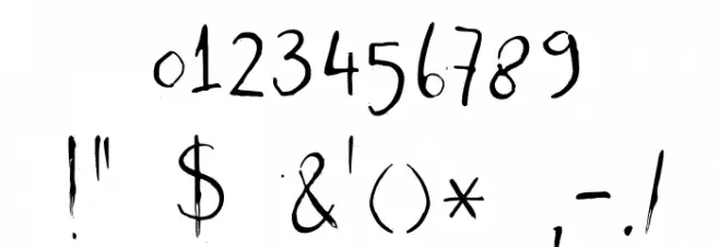 DKCastanea Font OTHER CHARS