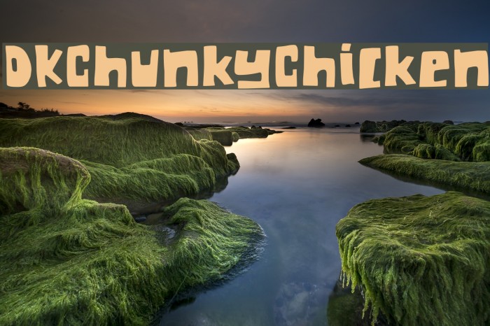 DKChunkyChicken Font examples