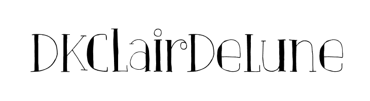 DKClairDeLune  Frei Schriftart Herunterladen