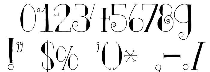 DKClairDeLune Font OTHER CHARS