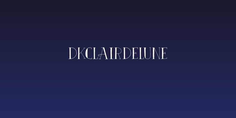 DKClairDeLune Social Header