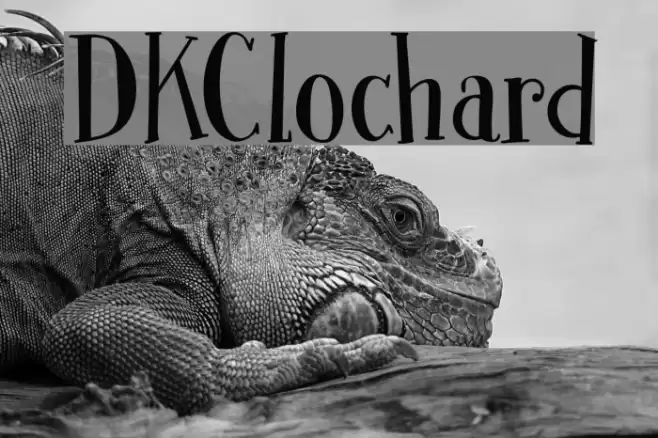 DKClochard Font examples