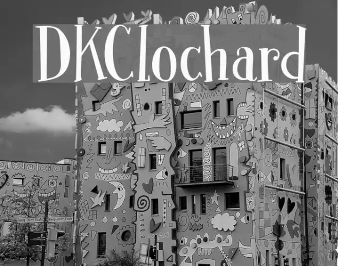 DKClochard Font examples