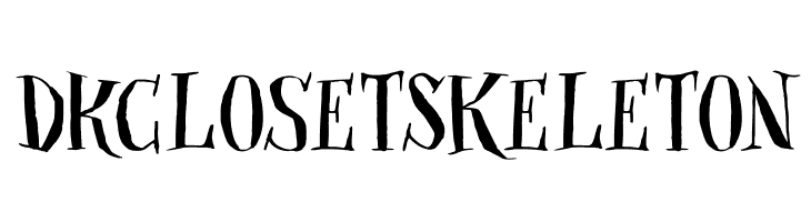 DKClosetSkeleton Font