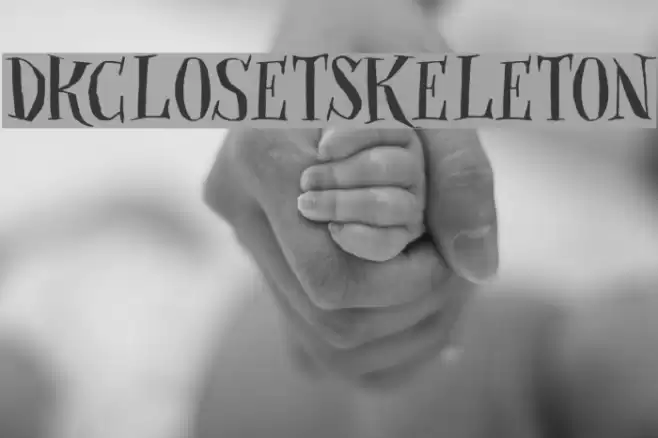 DKClosetSkeleton Font examples