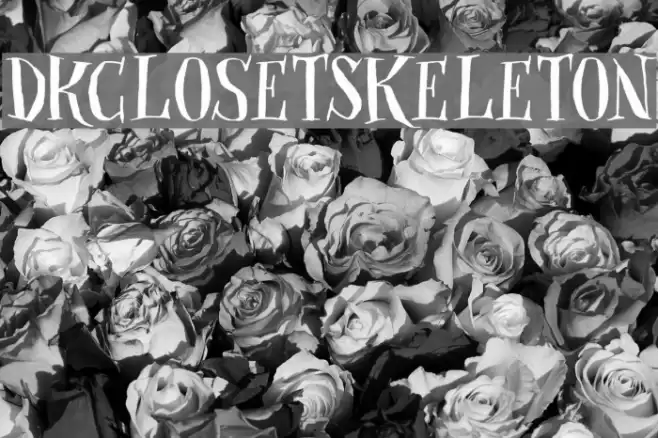 DKClosetSkeleton Font examples