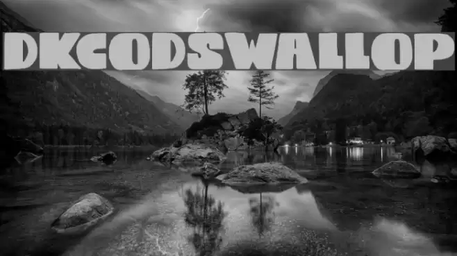 DKCodswallop Font examples