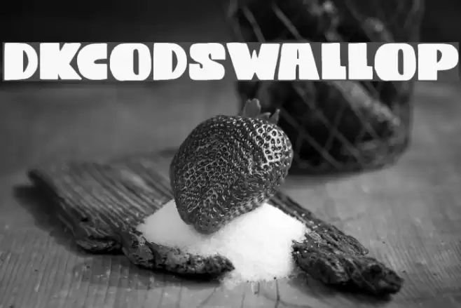 DKCodswallop Font examples