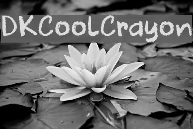 DKCoolCrayon Font examples
