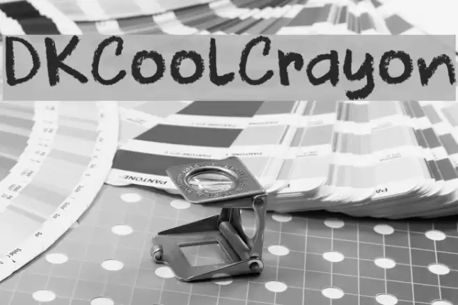DKCoolCrayon Font examples