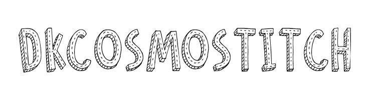 DKCosmoStitch  Frei Schriftart Herunterladen