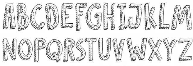 DKCosmoStitch Шрифта ВЕРХНИЙ