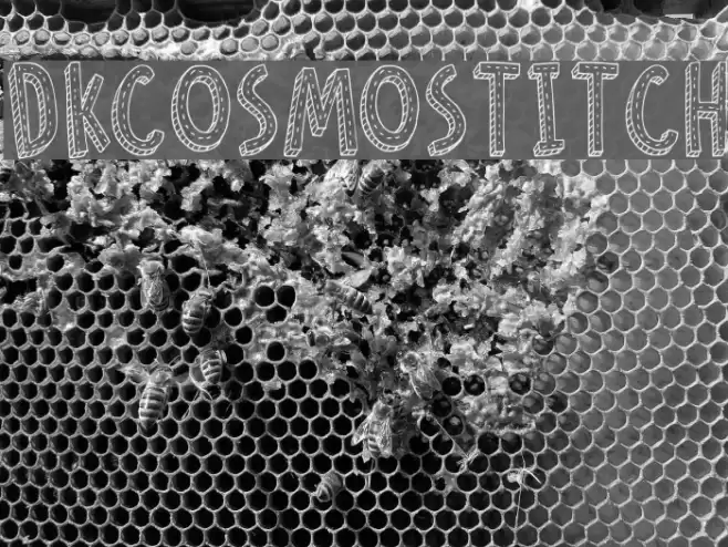 DKCosmoStitch Font examples